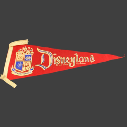 Vintage Disneyland Magic Kingdom Pennant