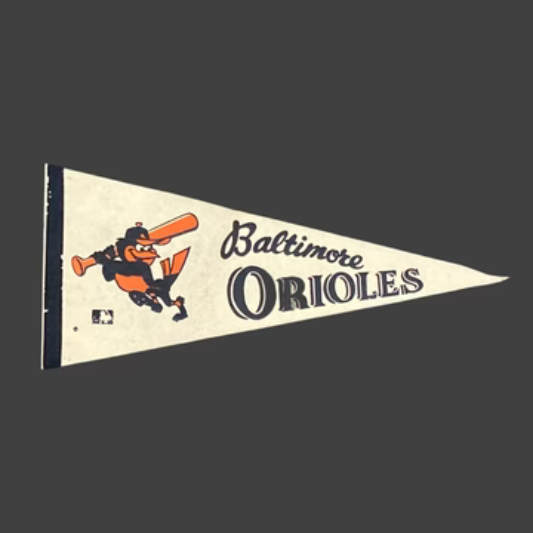 Vintage Baltimore Orioles MLB Pennant