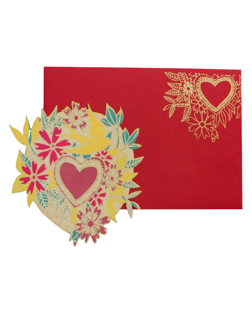 East End Press: Floral Heart Greeting Card