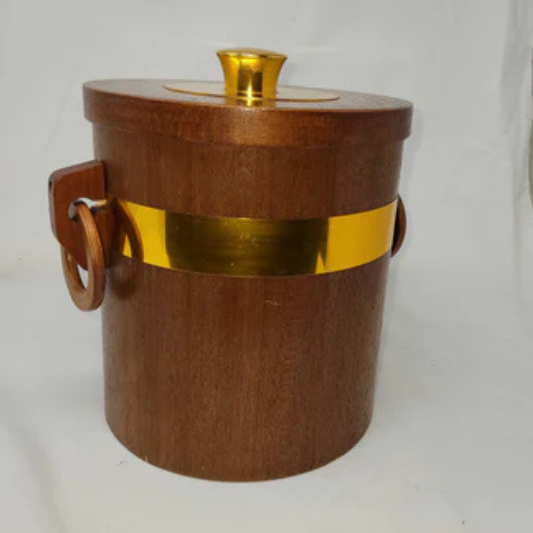 Teak 1980s ice bucket
