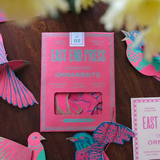 Party Birds Paper Ornaments by East End Press