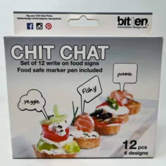 Chit Chat Food Signs