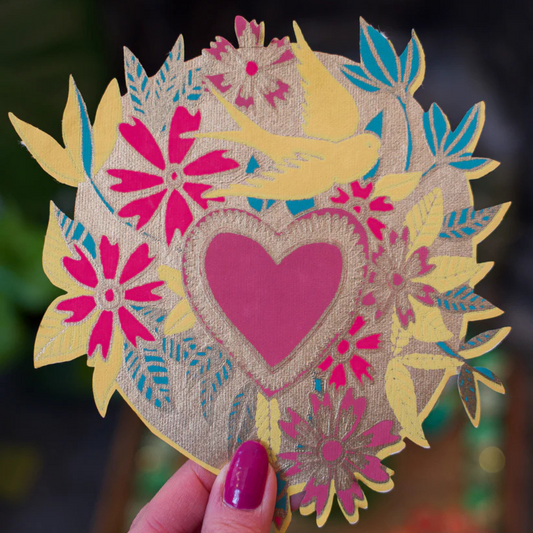 East End Press: Floral Heart Greeting Card