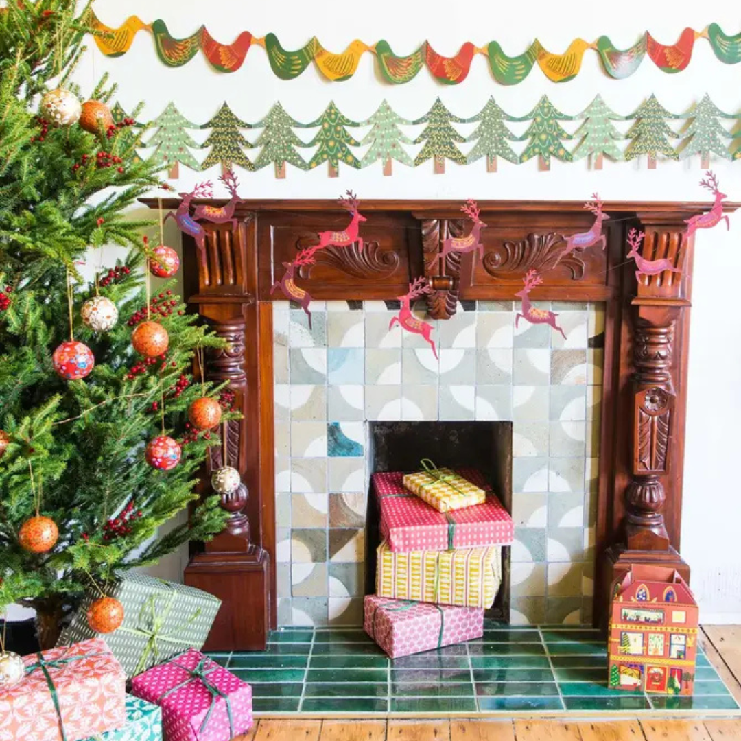 East End Press: Reindeers Sewn Garland