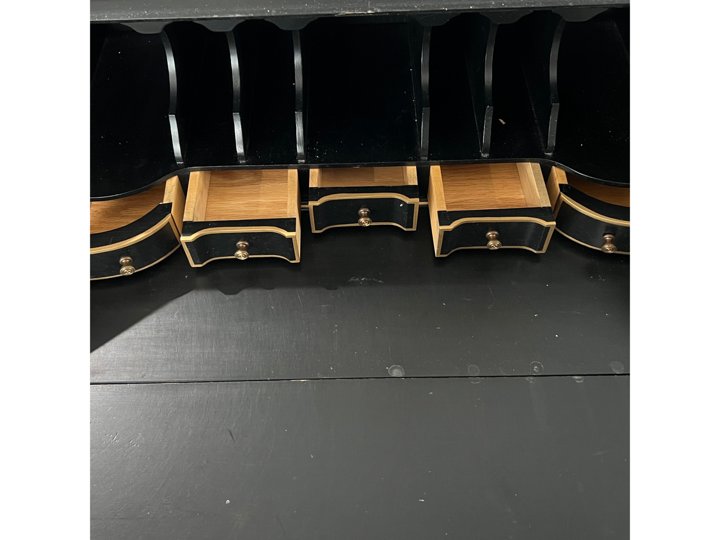 Desk, Secretary, Vintage Maddox Chinoiserie