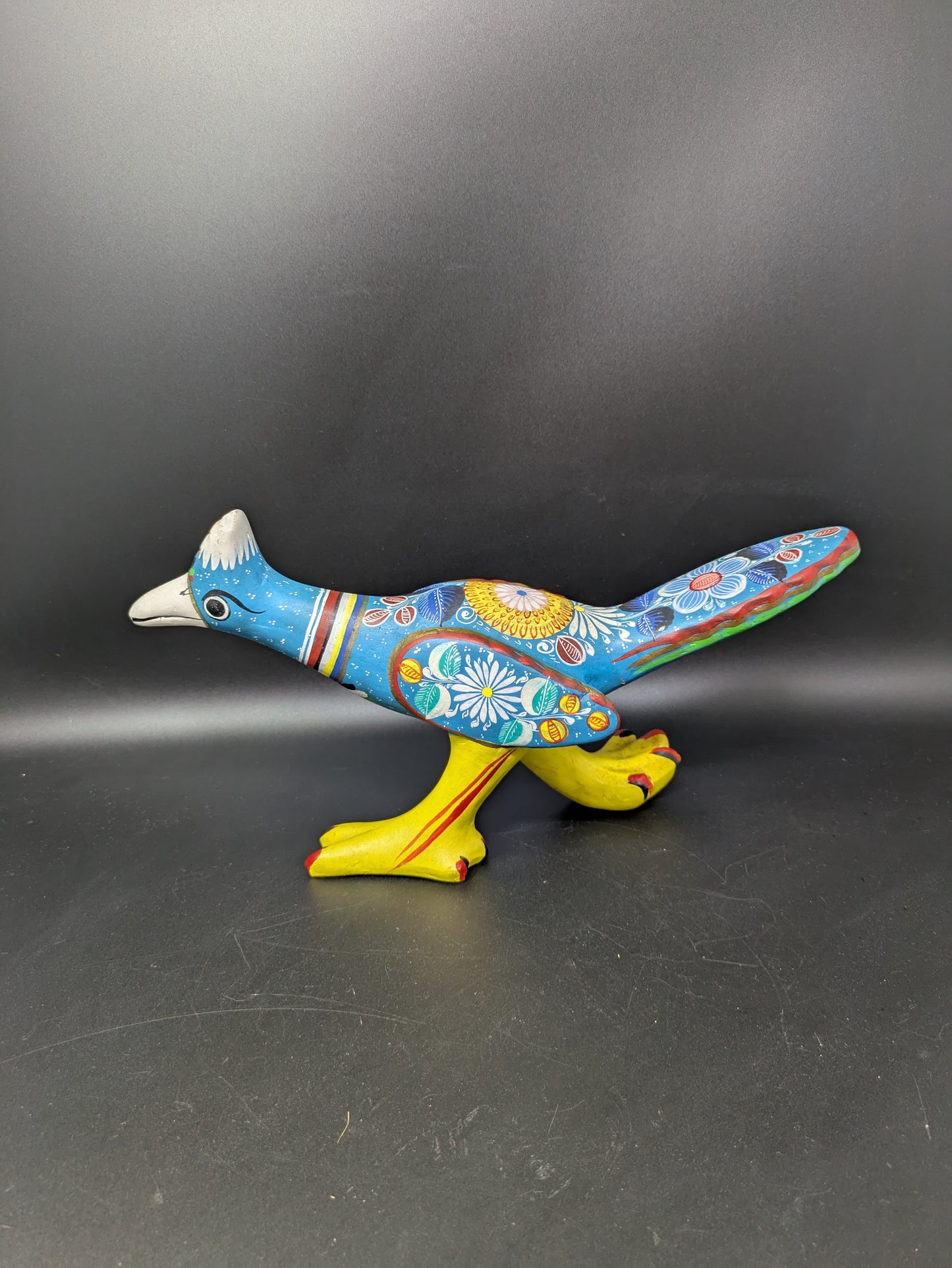 Mexican Talavera Roadrunner Bird Statue