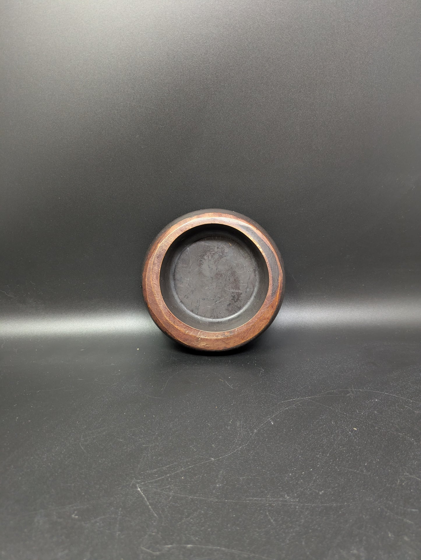 Glass Dome on Dark Wood Stand