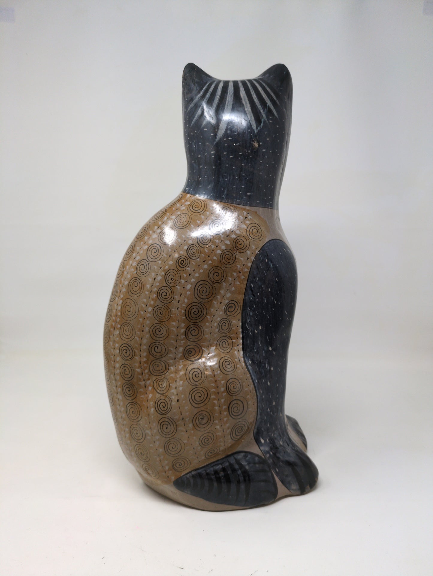 Tonala Mexican Cat Statue
