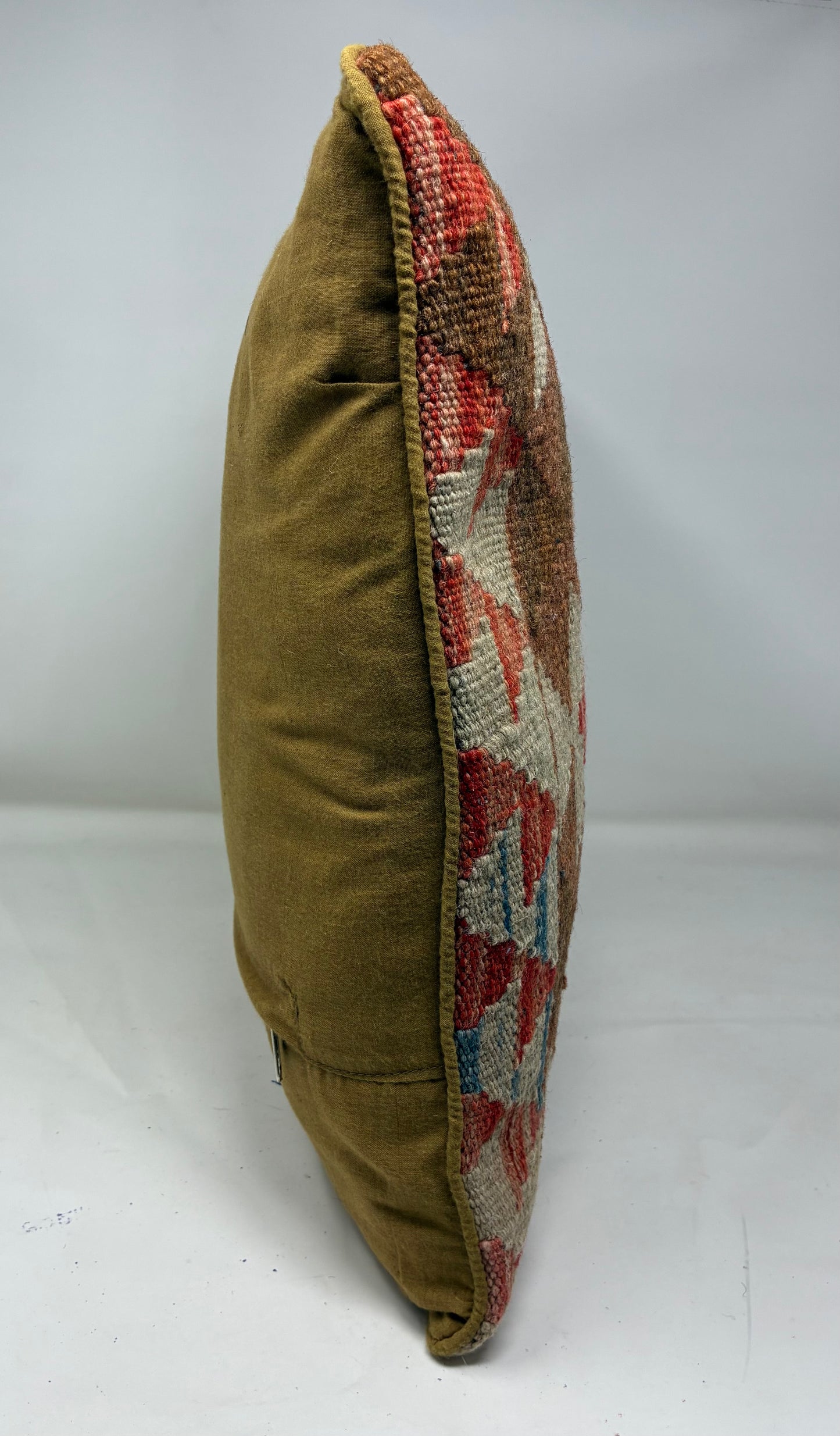 Kilim Pillow - Red, White, Blue
