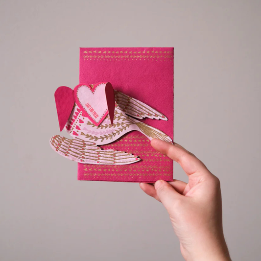 East End Press: Heart Bird Greeting Card