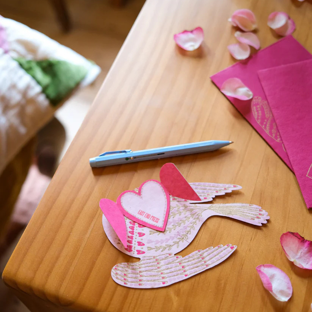 East End Press: Heart Bird Greeting Card
