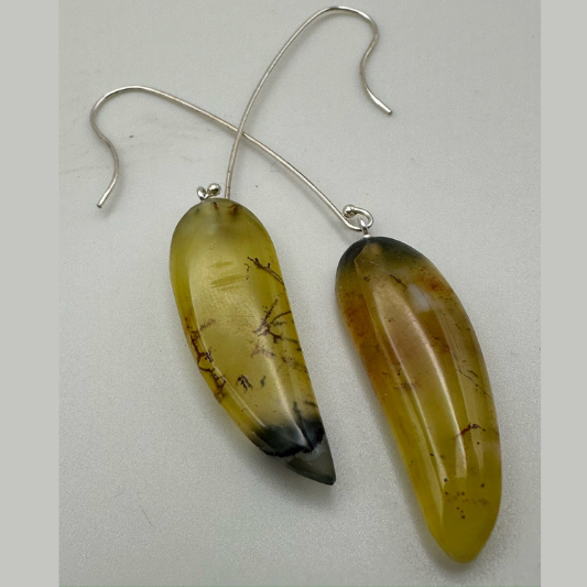 Sarah Wolfenden:  Green Opal Teardrops