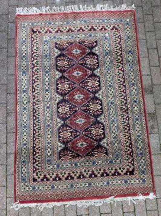 Hand Knotted Bokhara Rug from Pakistan