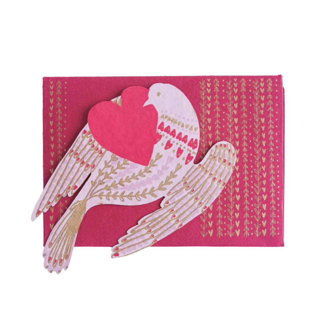 East End Press: Heart Bird Greeting Card