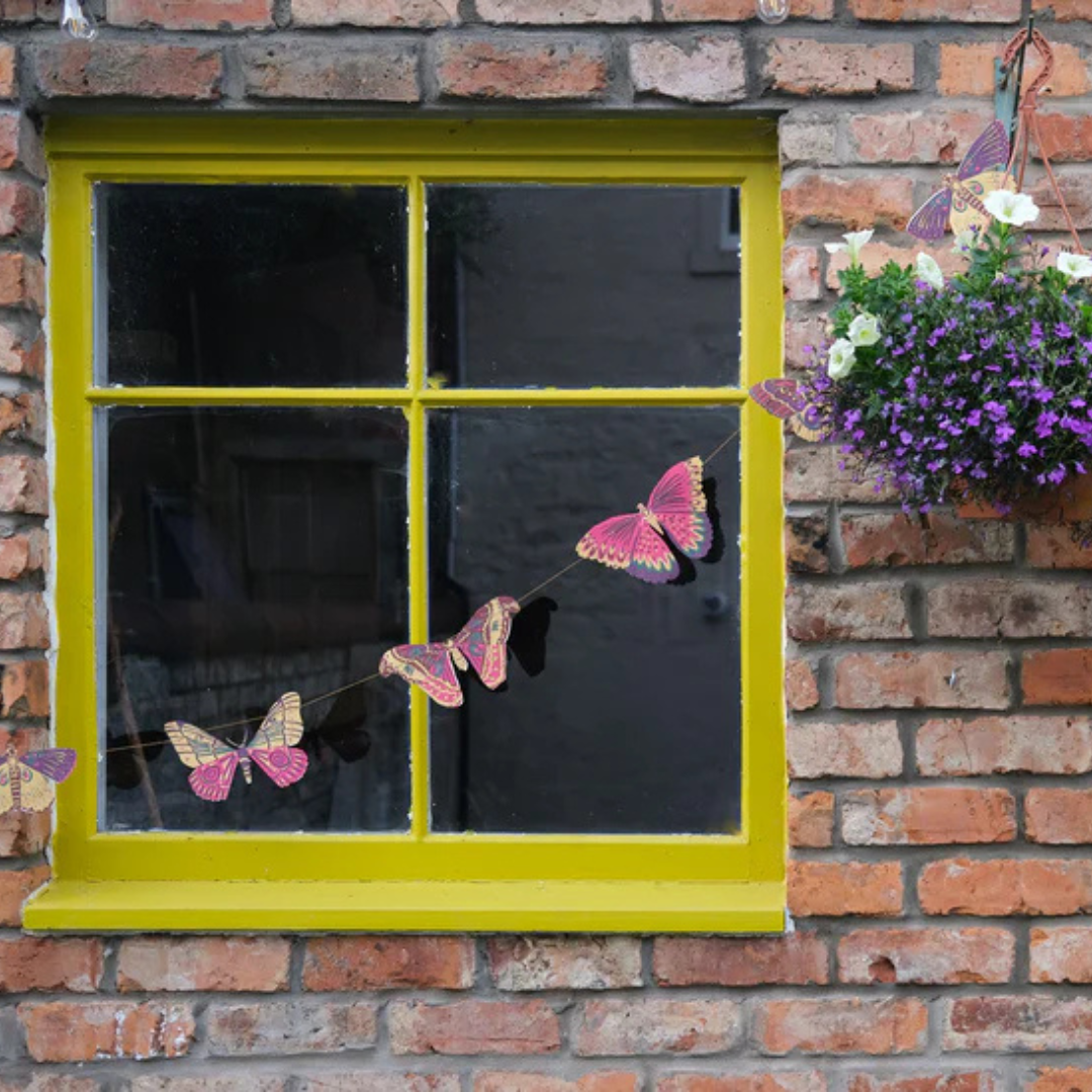 East End Press: Colourful Butterflies Sewn Garland