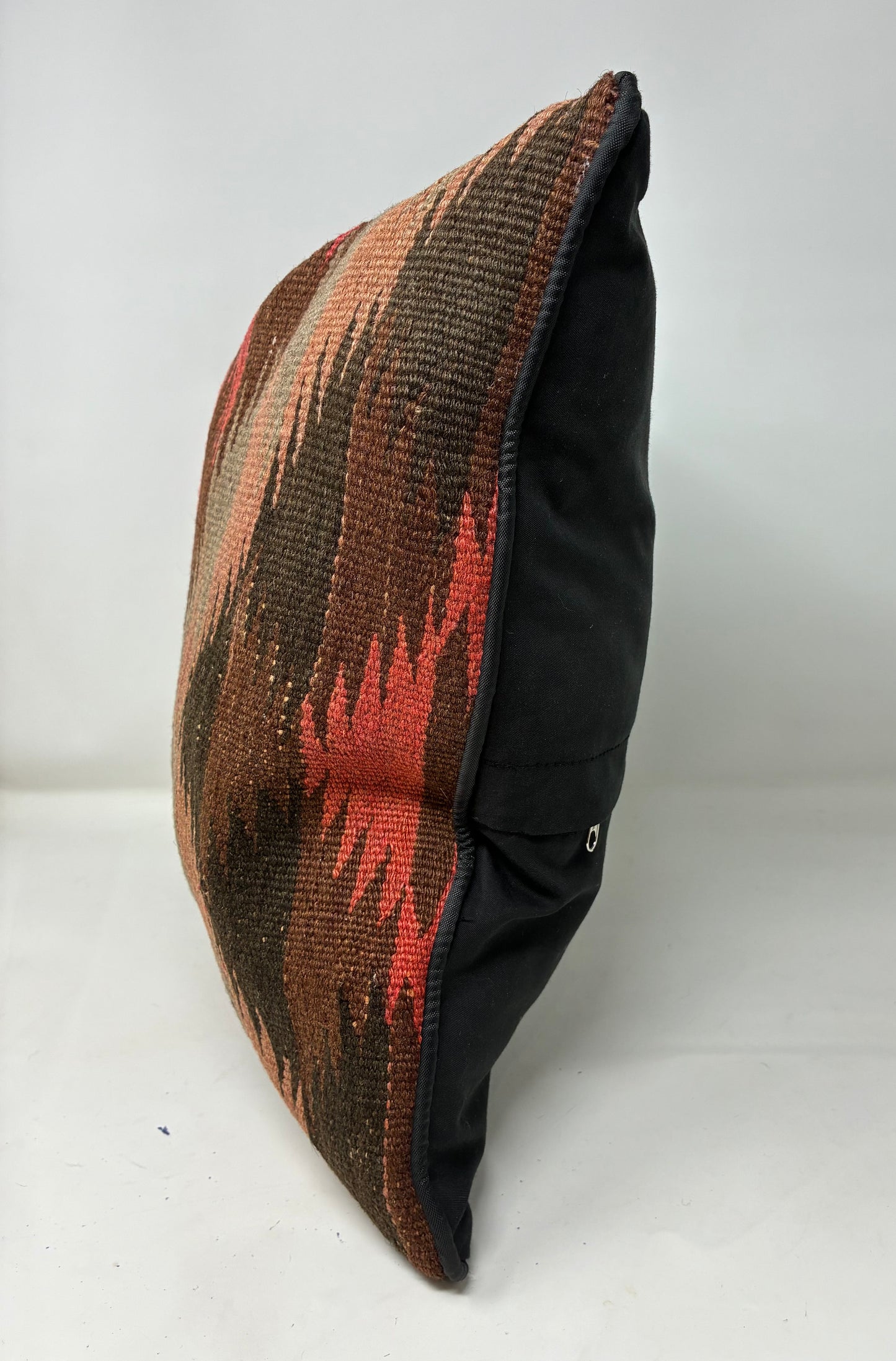 Kilim Pillow - Red, Brown, Black