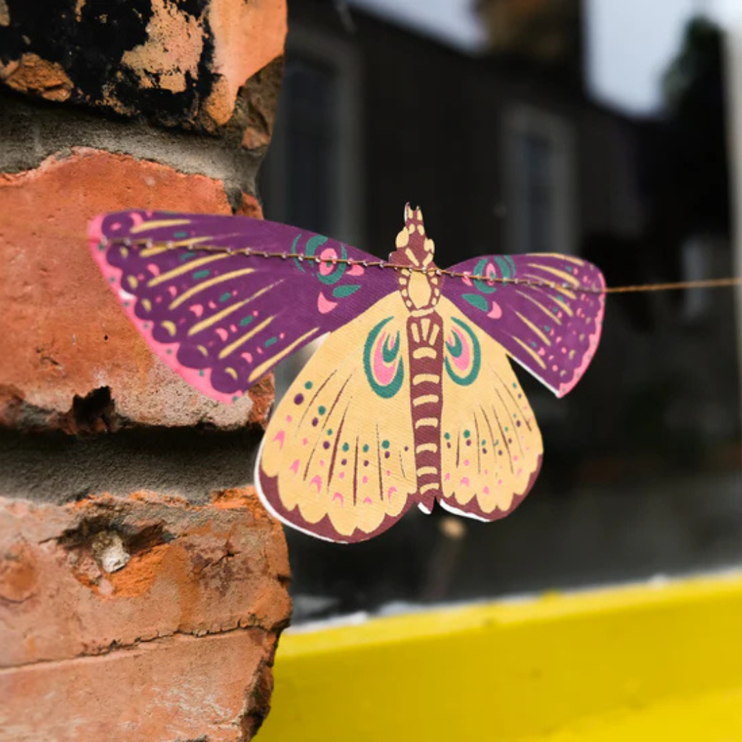 East End Press: Colourful Butterflies Sewn Garland