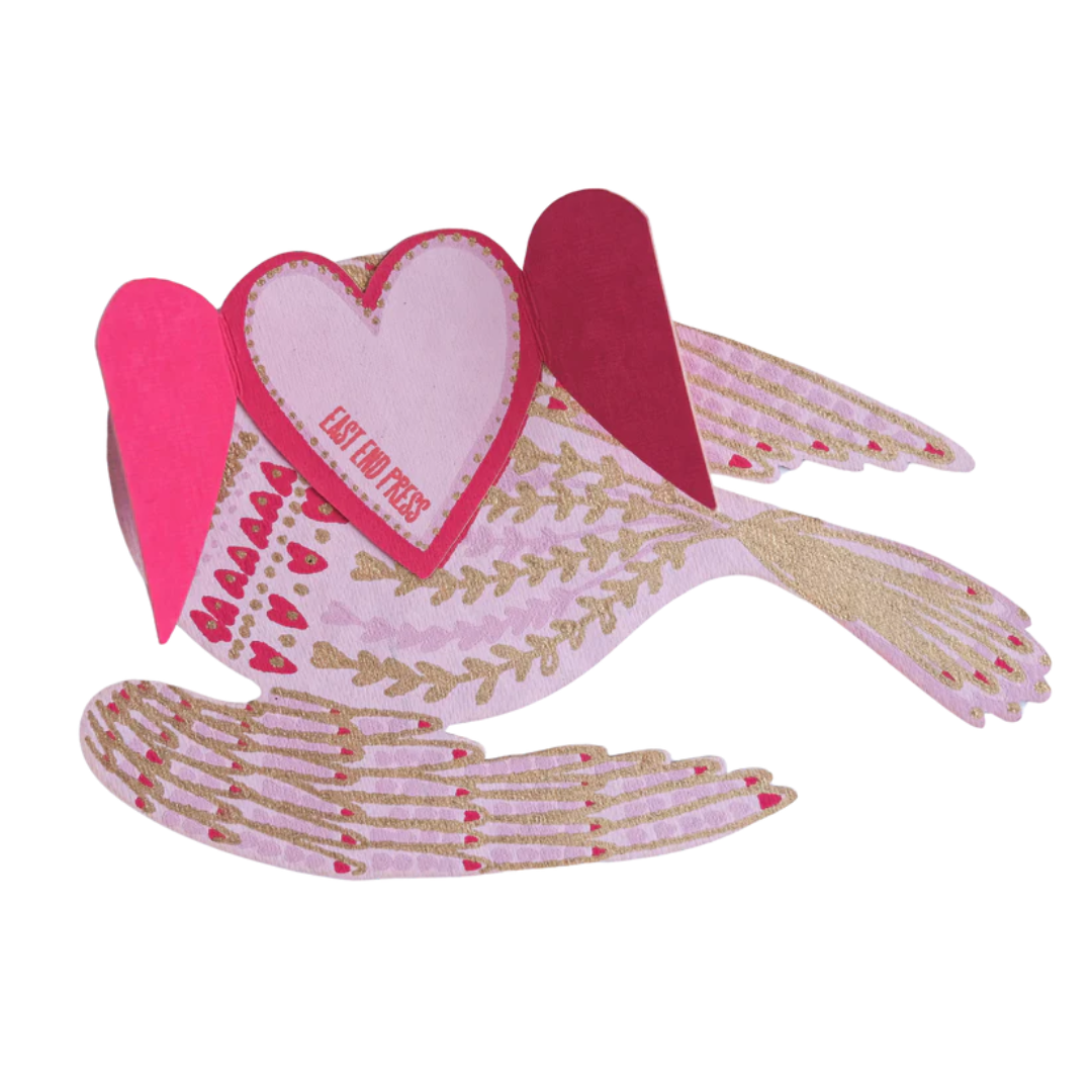 East End Press: Heart Bird Greeting Card