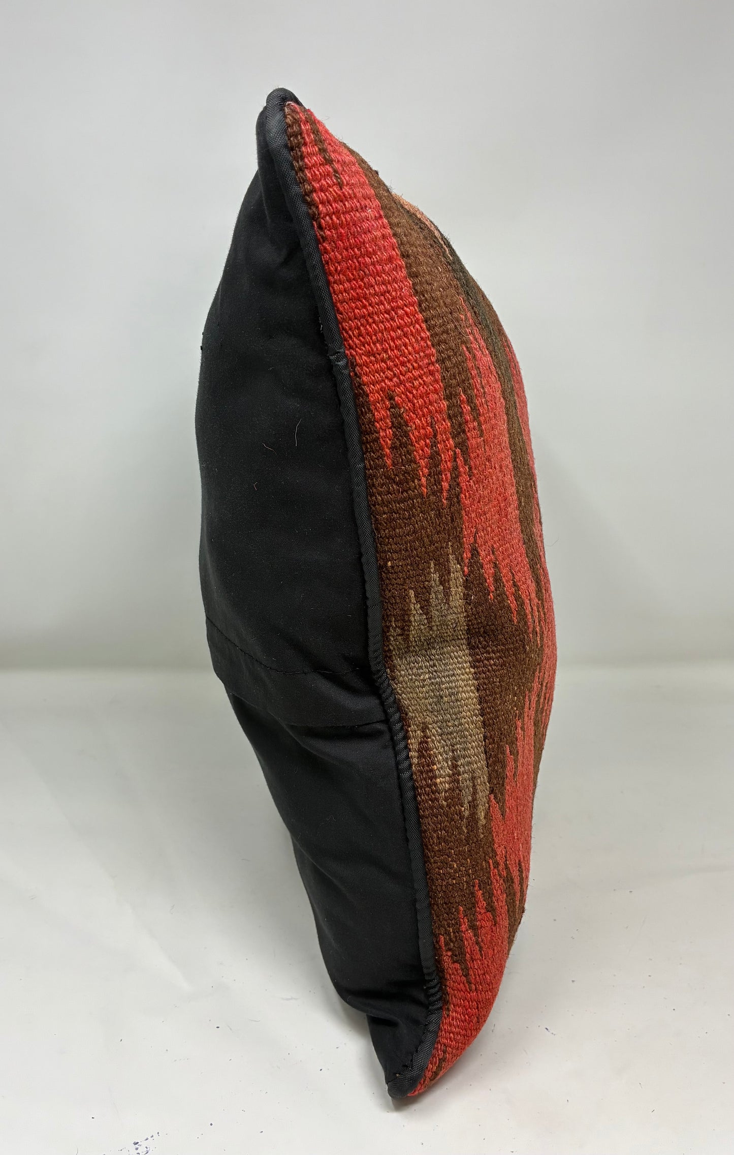 Kilim Pillow - Red, Brown, Black