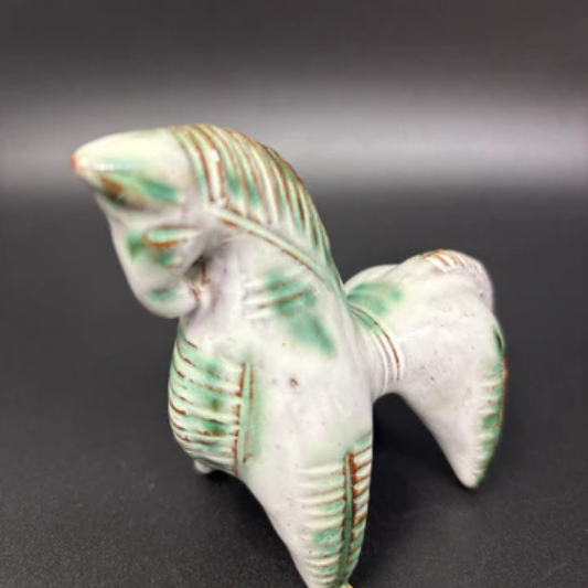 Ceramic Green Horse