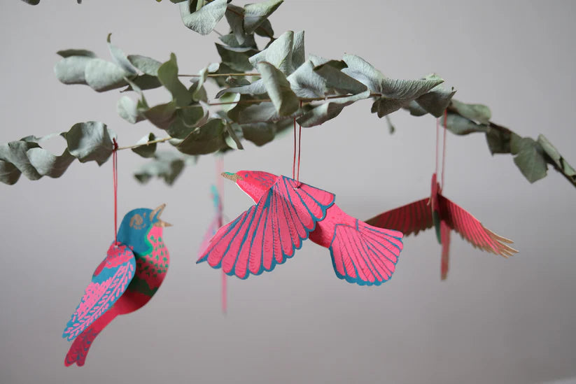 East End Press: Winter Birds Paper Ornaments