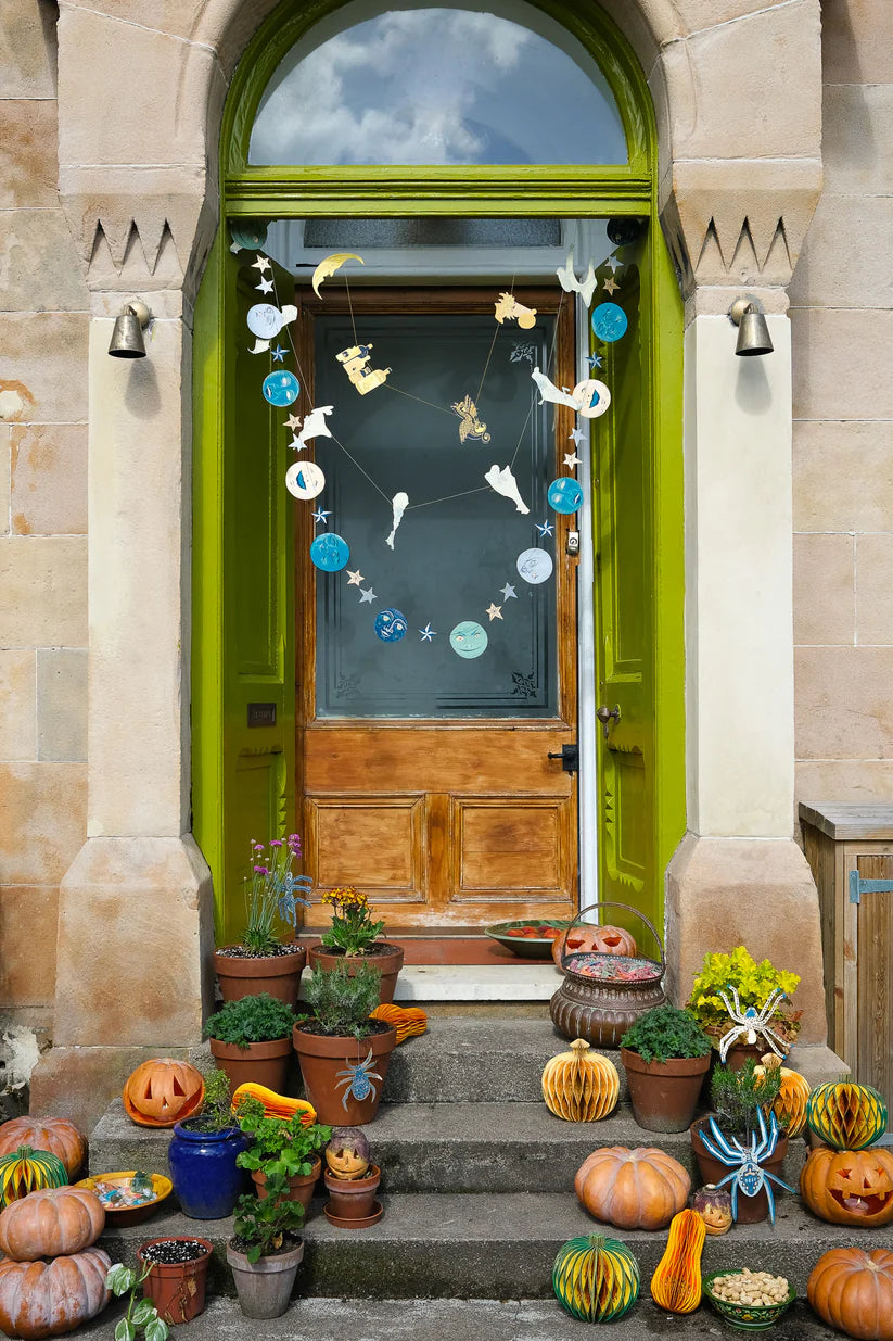 East End Press: Man On The Moon Sewn Garland