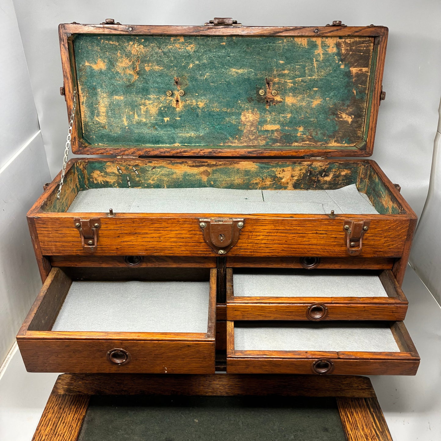Antique Union Steel Chest Corp. 7 Drawer Cabinet
