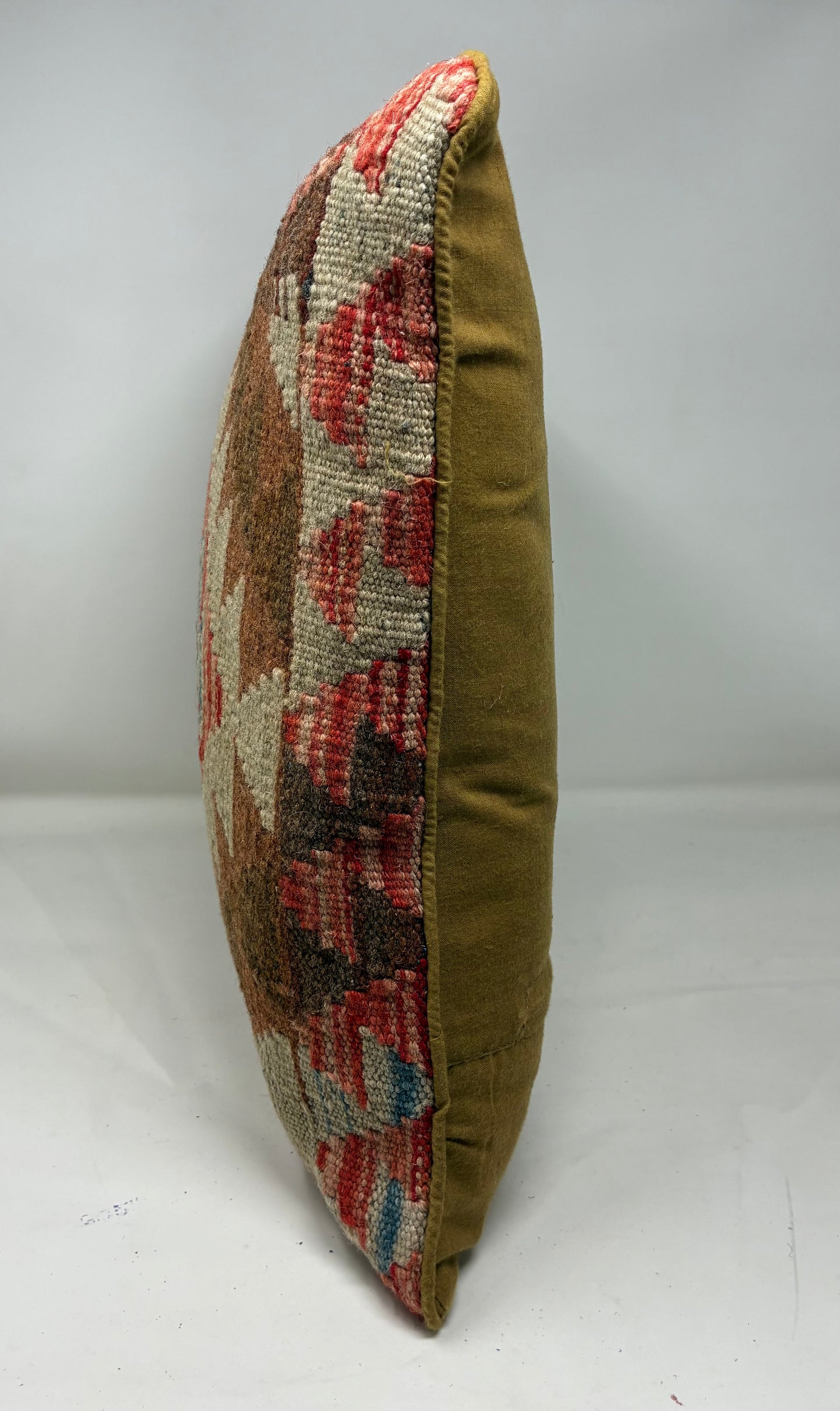 Kilim Pillow - Red, White, Blue