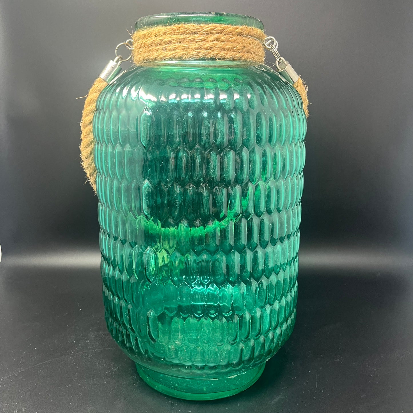 Large Turquoise Hanging Lantern/Vase