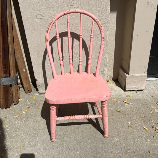Vintage Pink Child’s Chair