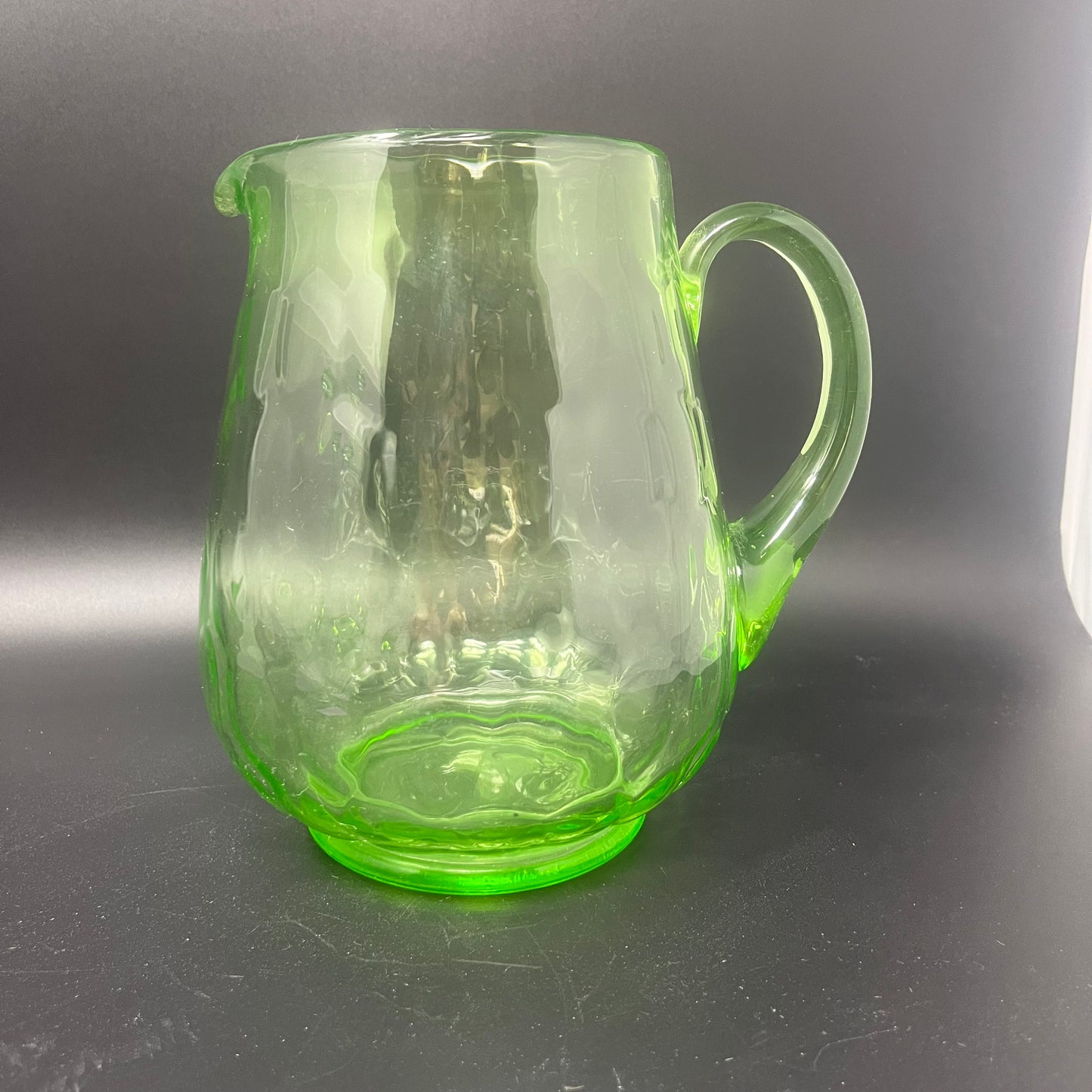 Uranium Striated Pitcher