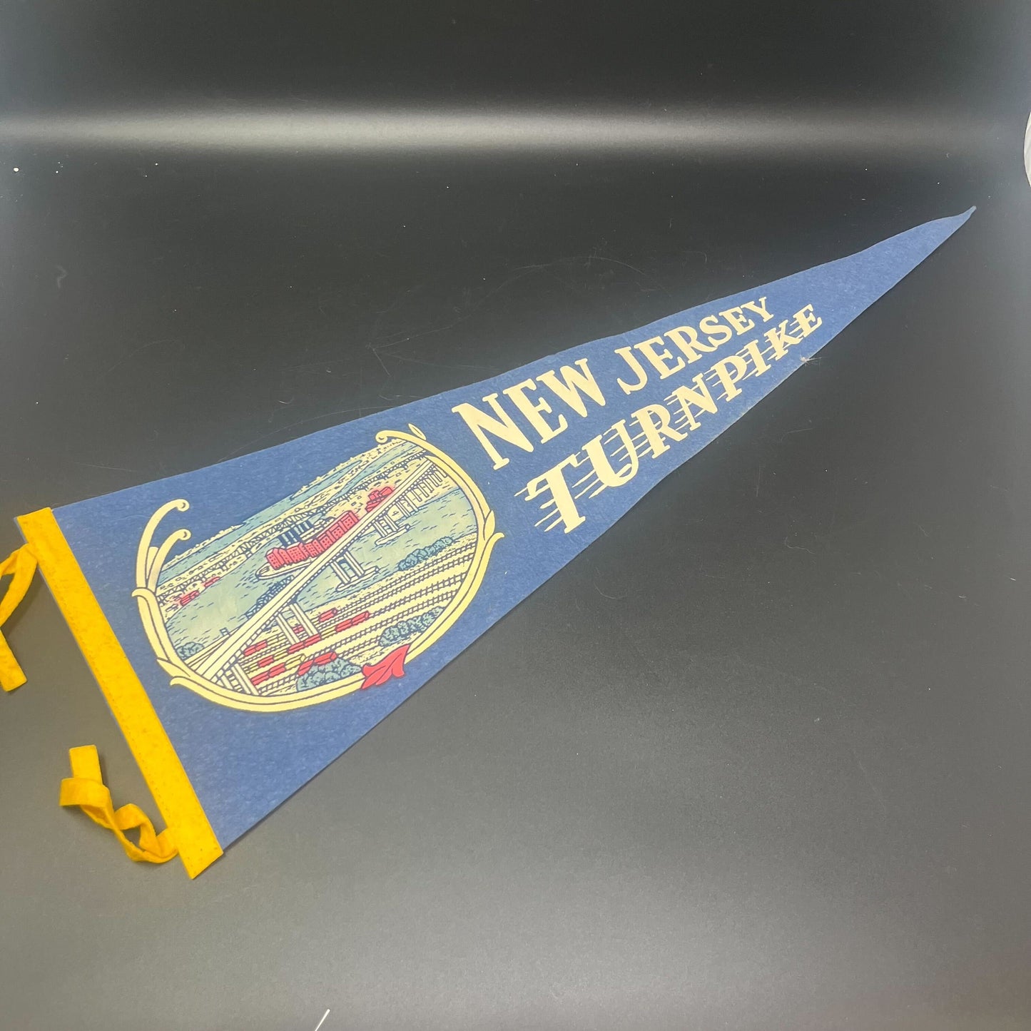 26” New Jersey Turnpike Pennant Flag.