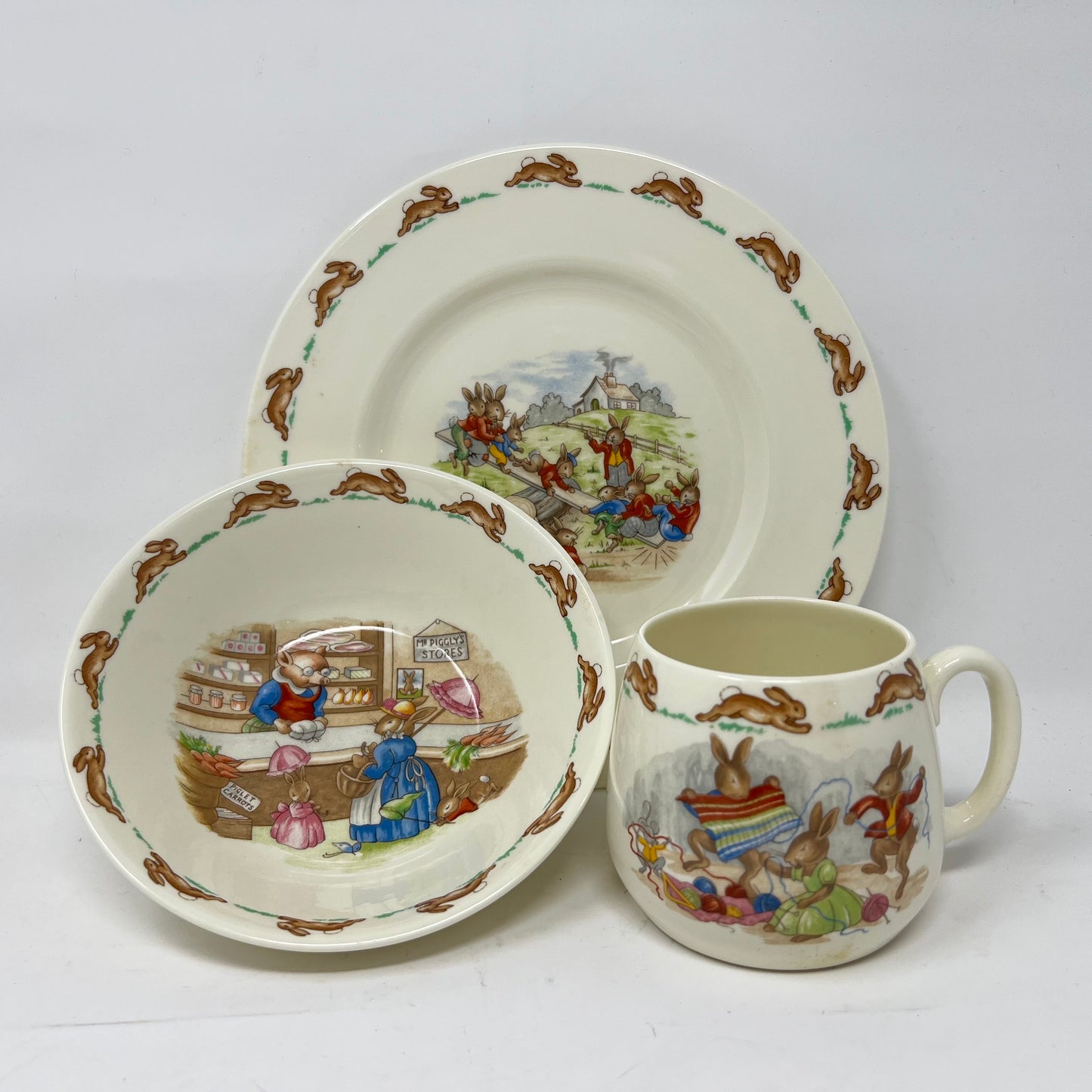 Royal Doulton “Bunnykins” 3 pc. set