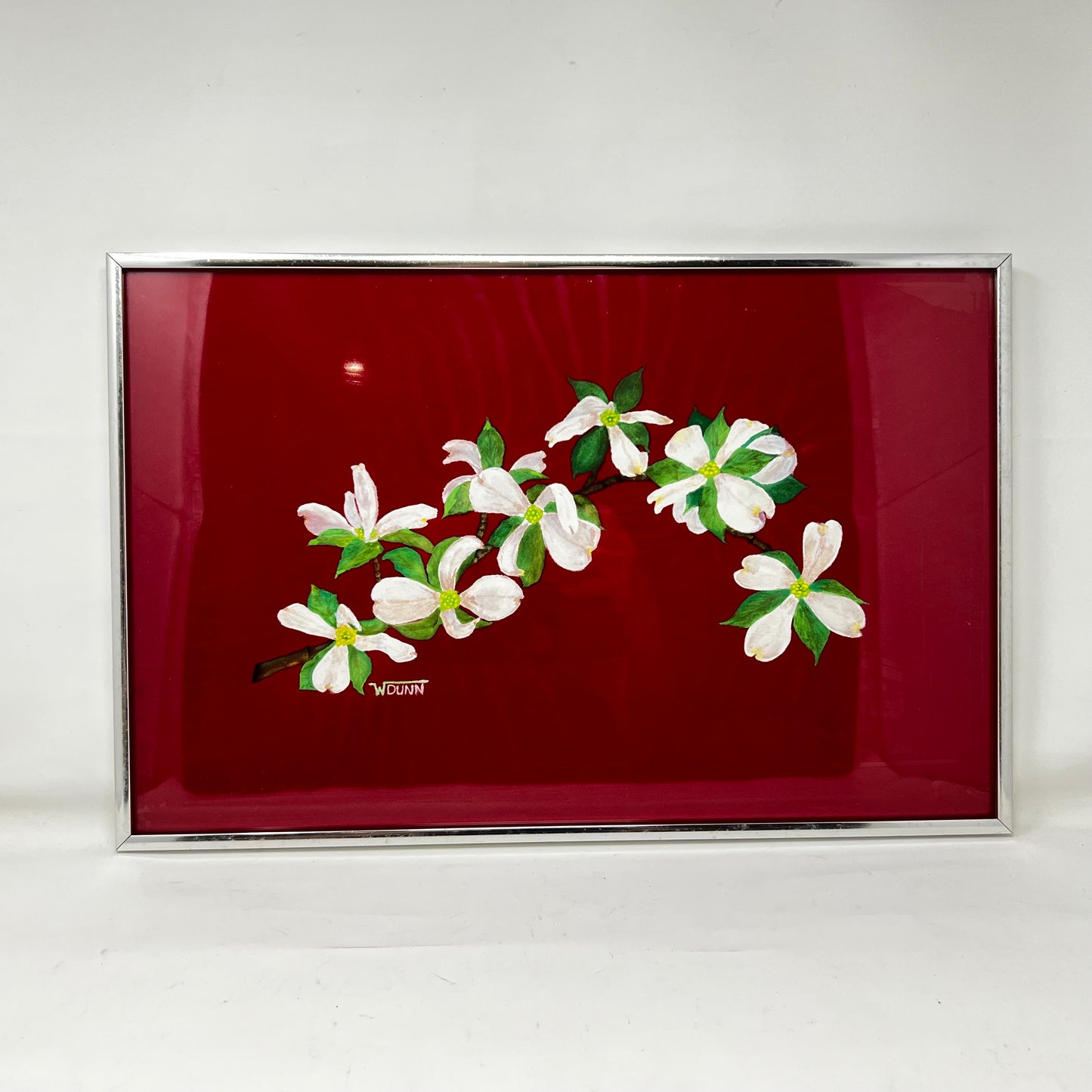 Painting, Dogwood blossoms, 12.75” x 20”