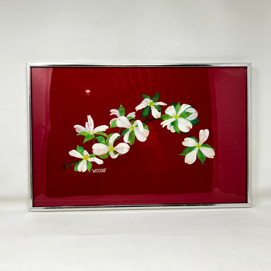 Painting, Dogwood blossoms, 12.75” x 20”