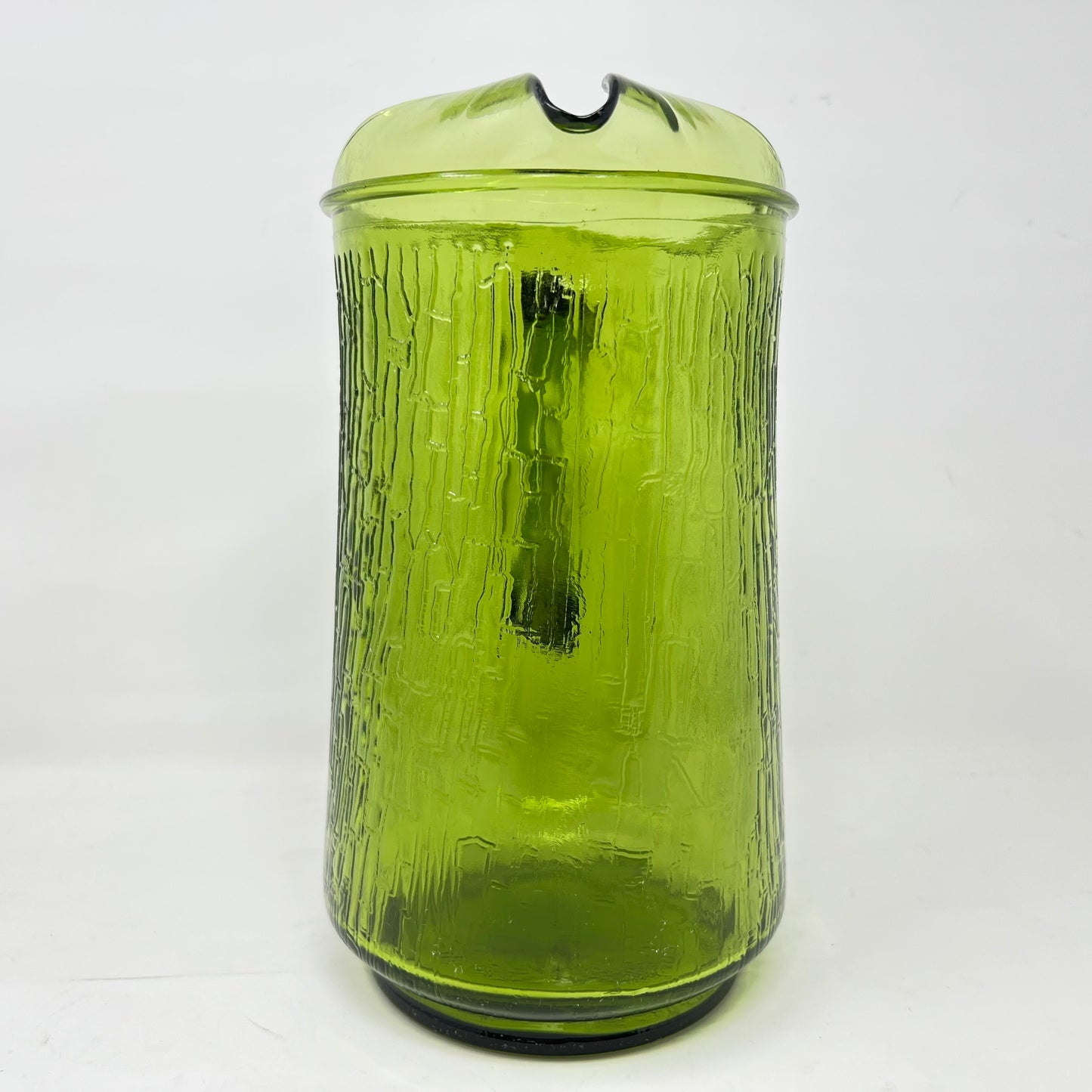 Anchor Hocking Pagoda Pitcher, Avocado Green