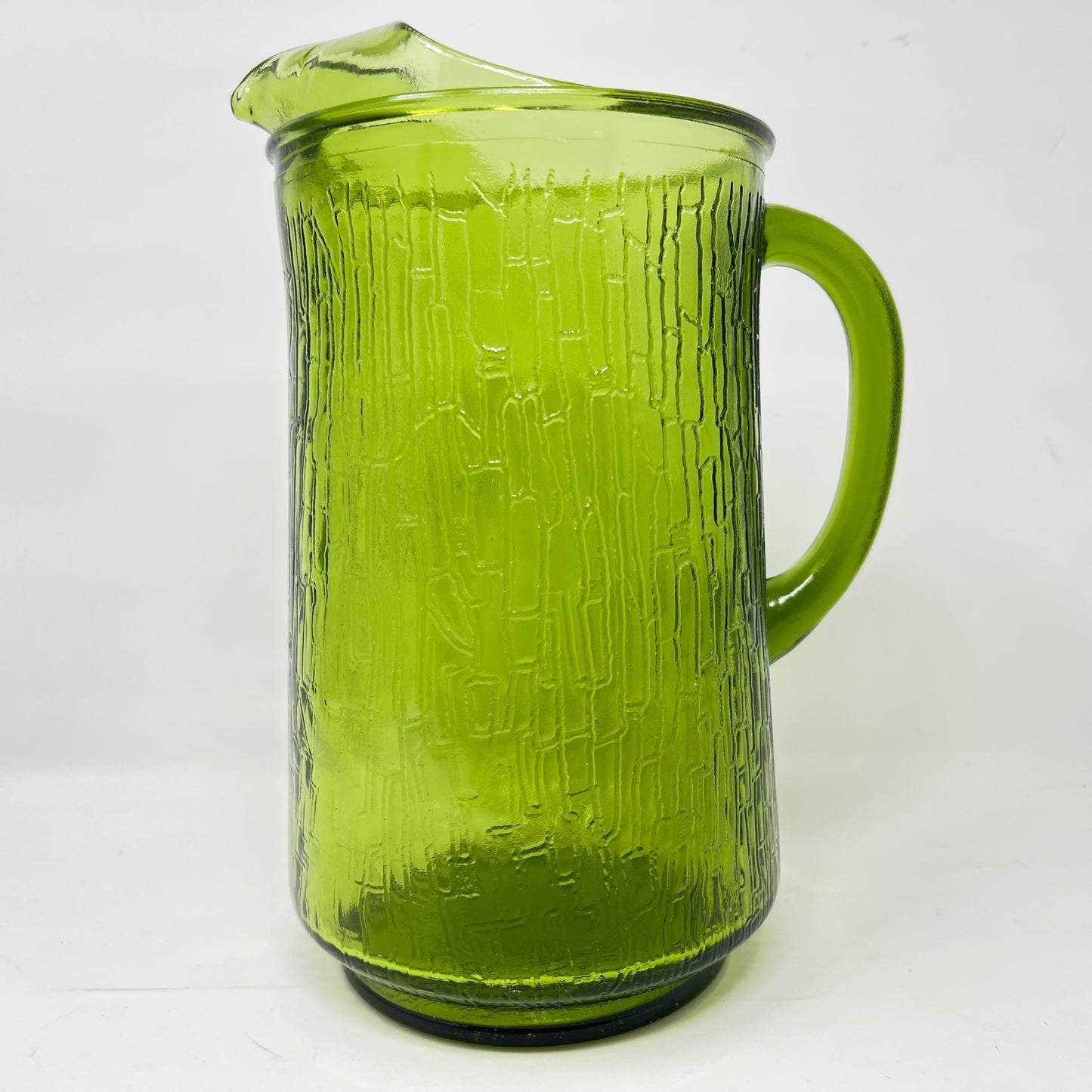 Anchor Hocking Pagoda Pitcher, Avocado Green