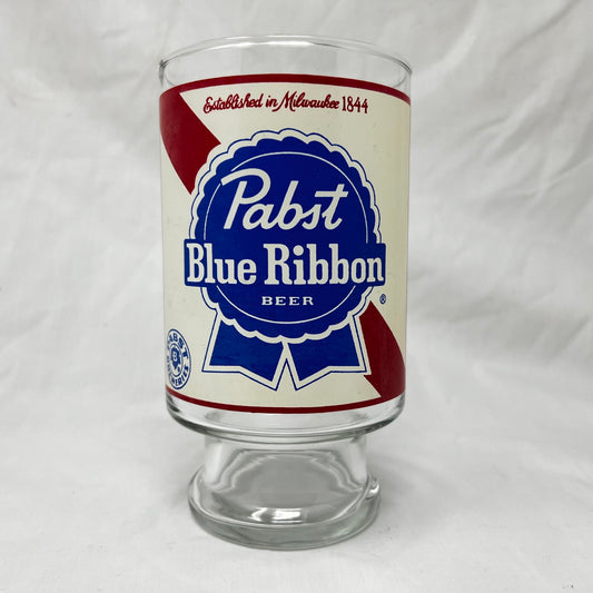 Vintage Pabst Blue Ribbon glass