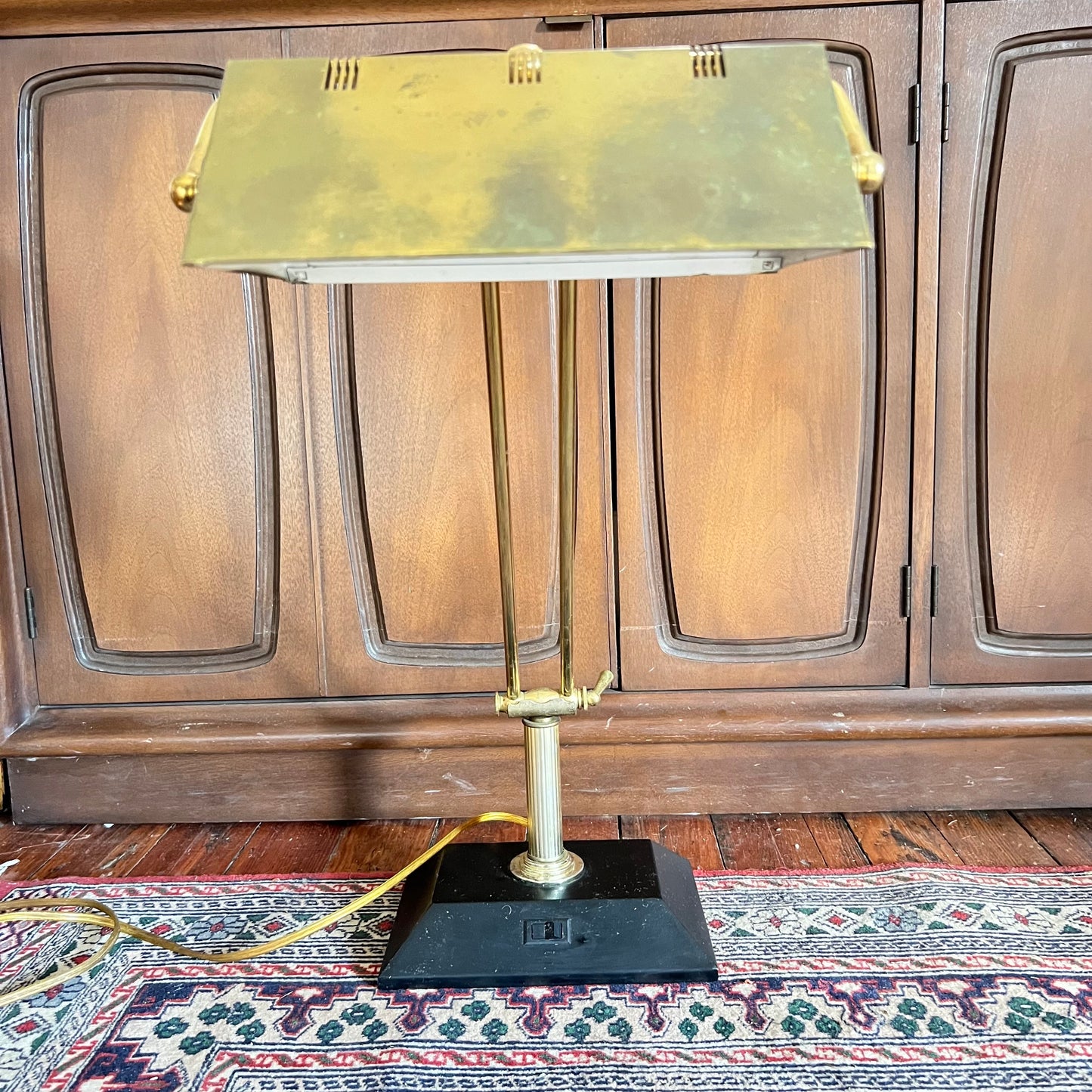 Brass Bankers Lamp