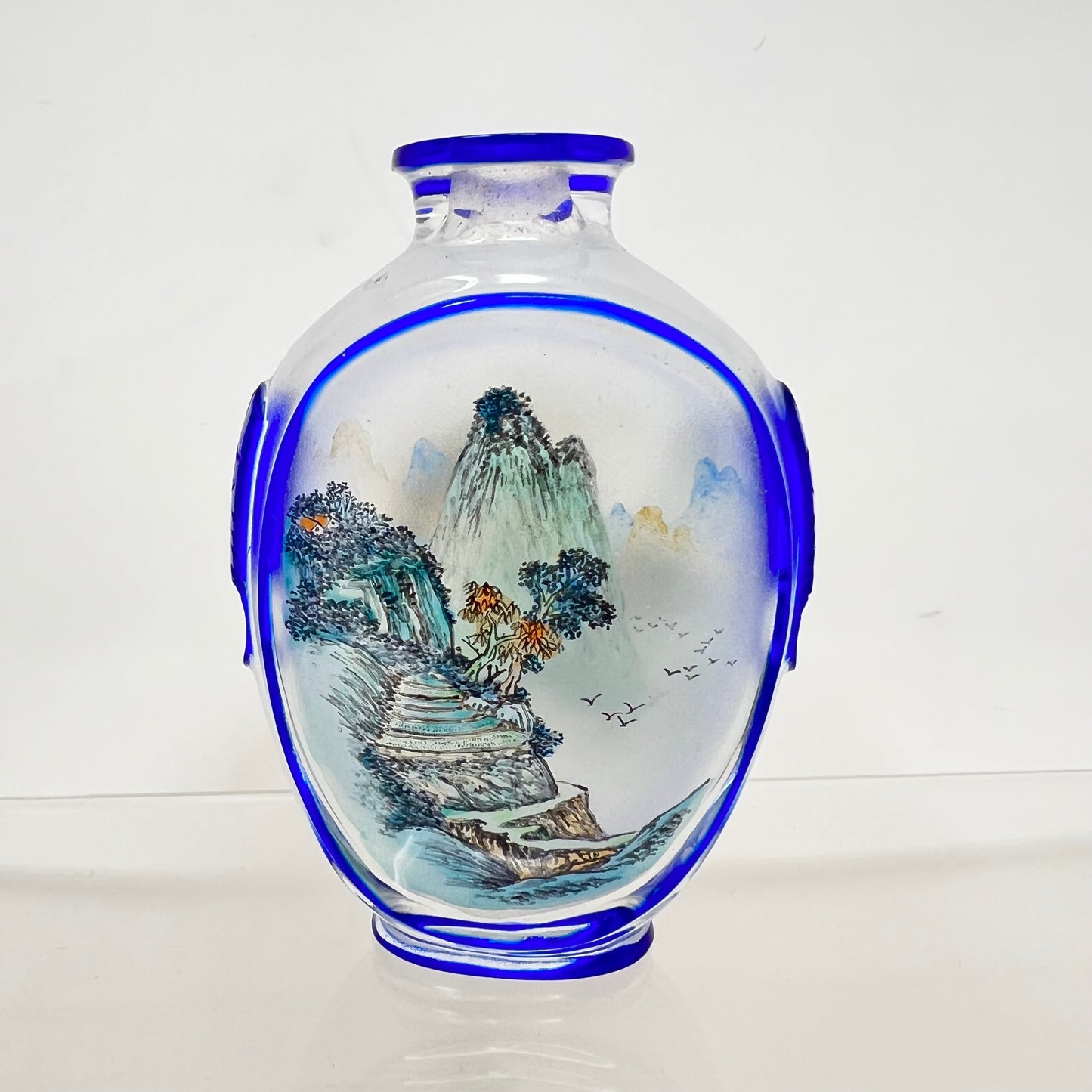 Glass, Snuff Bottle, painted