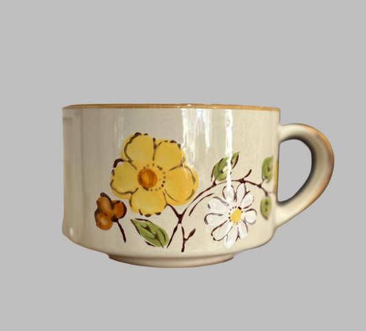 ER3 Retro Flowers soup mug