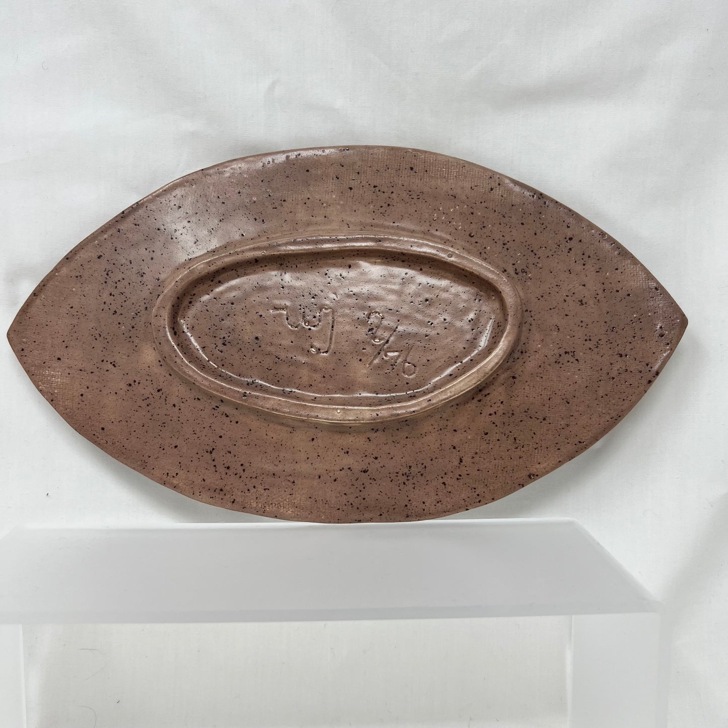 Ceramic leaf plate, trinket tray