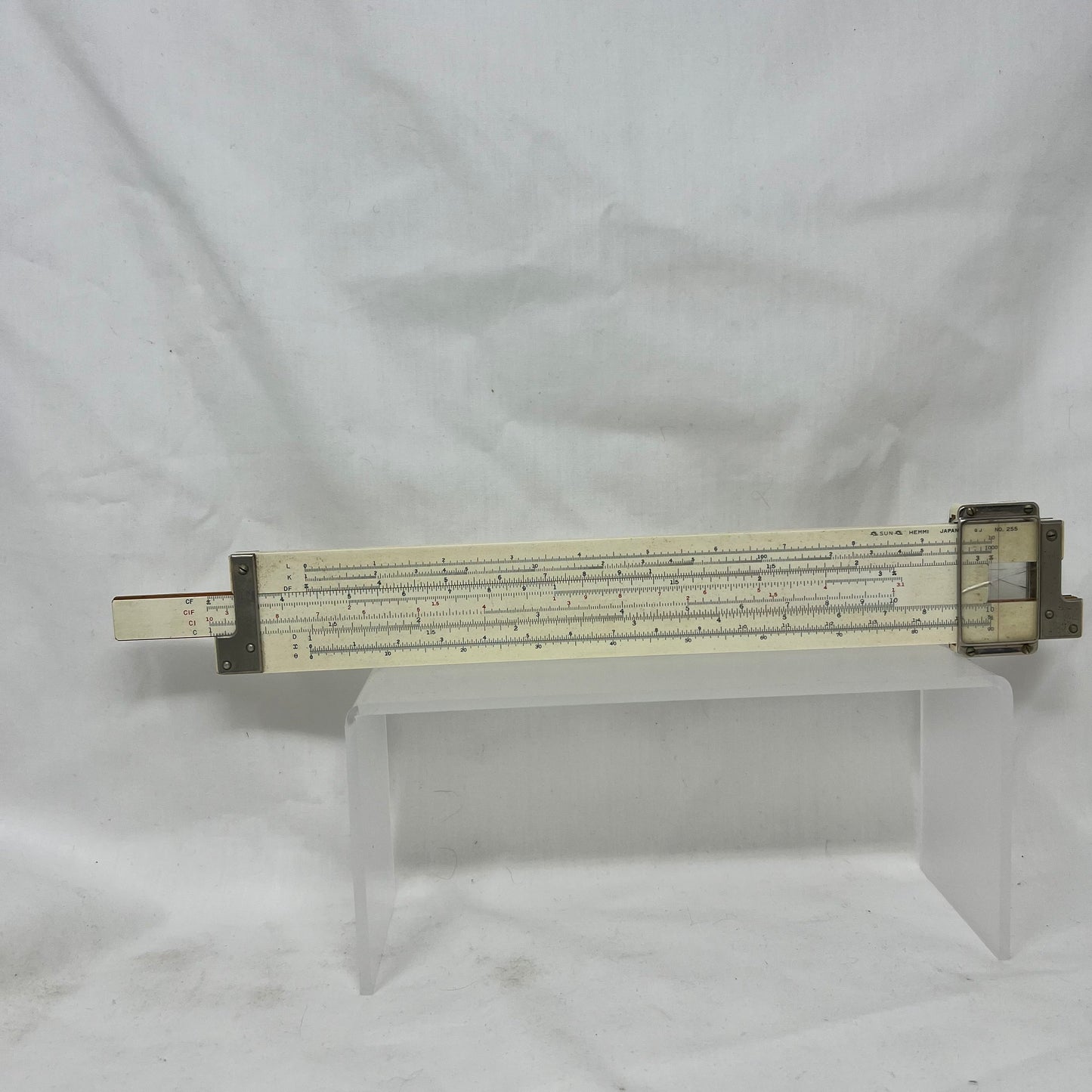 Vintage Slide Rule in Case