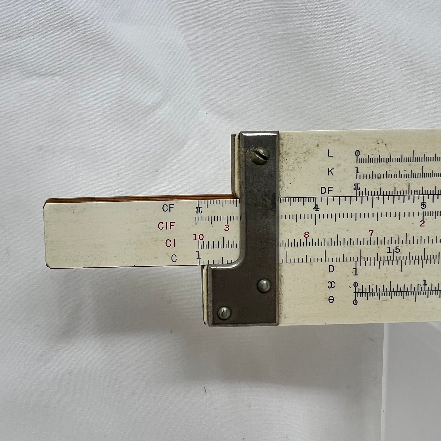 Vintage Slide Rule in Case