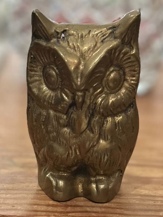 ER6: Brass Owl Figurine