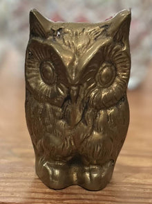  ER6: Brass Owl Figurine