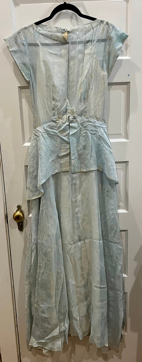 E4- 1940s Soft Seaform Formal Dress