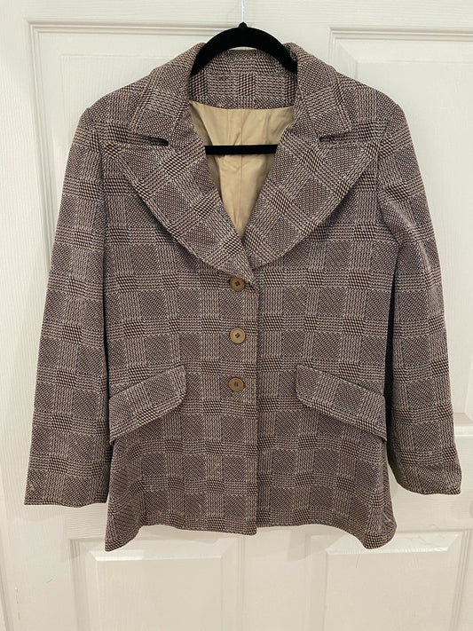 ER2: Vtg Plaid Blazer