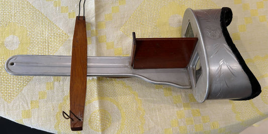 Stereoscope, a device for viewing a stereoscopic pair of separate images, depicting left-eye and right-eye views of the same scene, as a single three-dimensional image