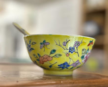  ER2 Chinese yellow/floral bowl